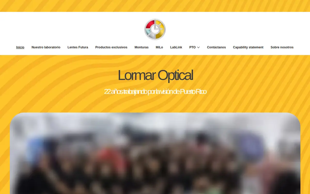 Homepage of Lormar Optical Distributors, INC.
