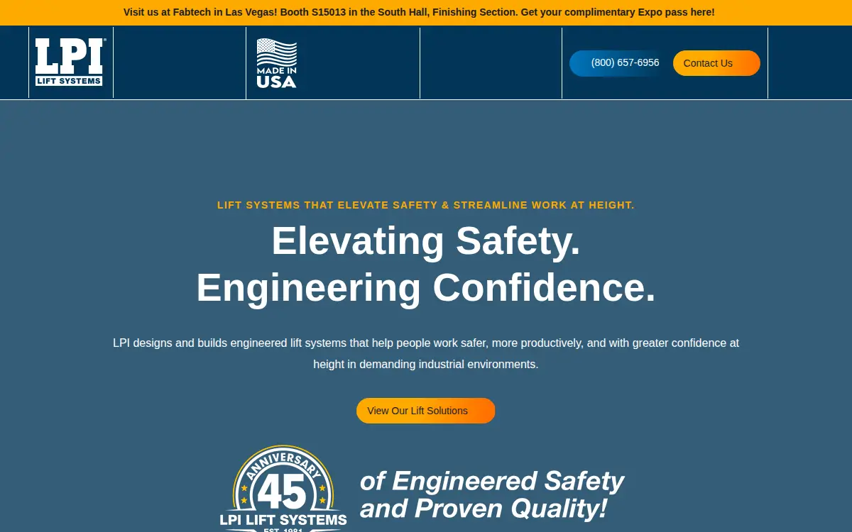Homepage of Lpi, INC.