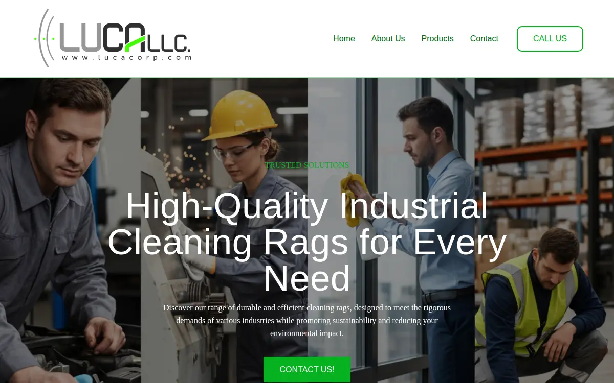 Homepage of Luca LLC