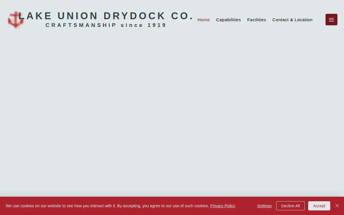 Homepage of Lake Union Drydock Company