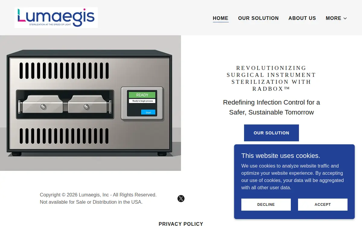 Homepage of Lumaegis INC