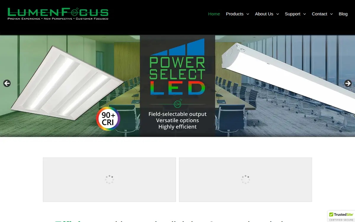 Homepage of Lumenfocus, LLC