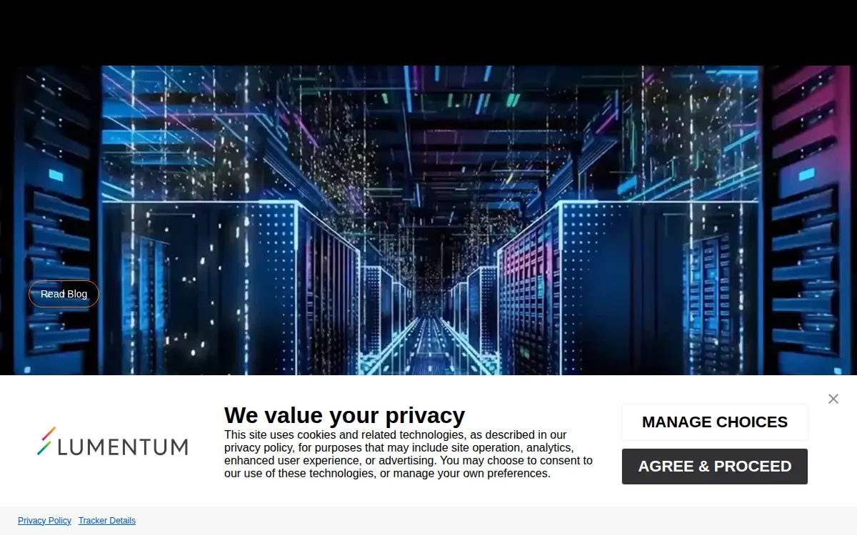 Homepage of Lumentum Operations LLC