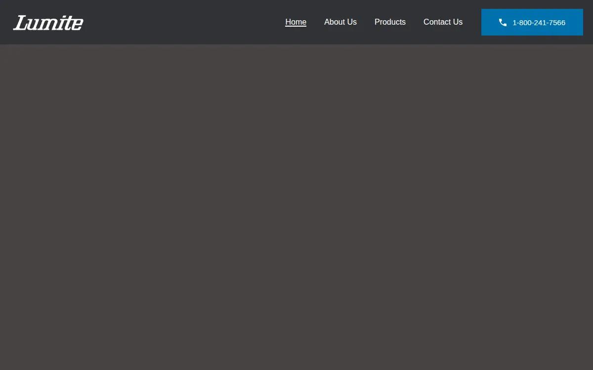 Homepage of Lumite, INC.
