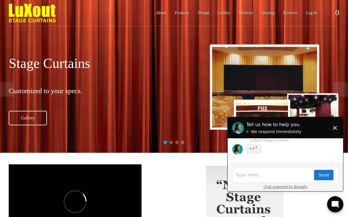 Homepage of Luxout Products, INC.