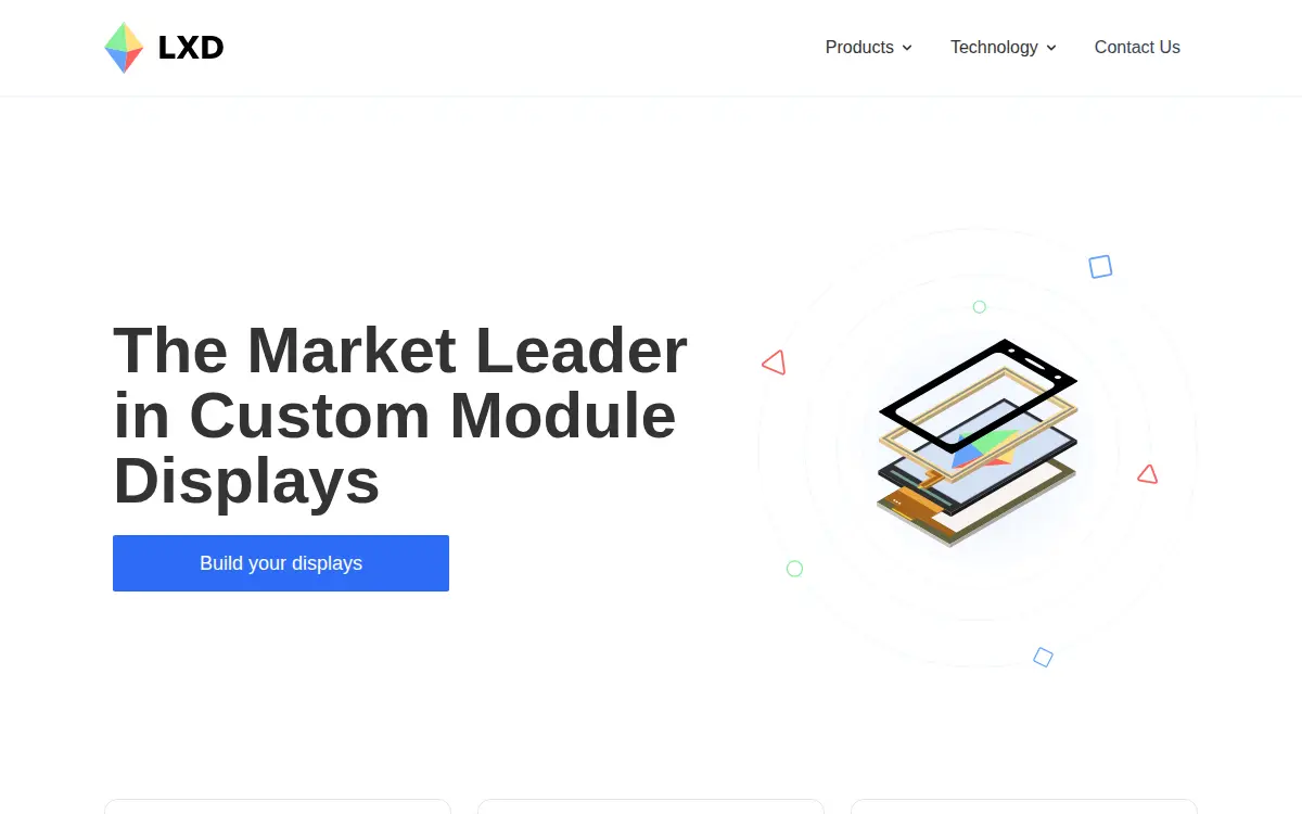 Homepage of Lxd Research & Display, LLC