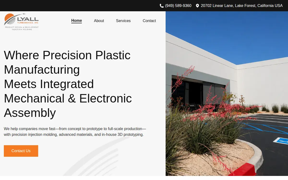 Homepage of Lyall Turbosonics, INC.