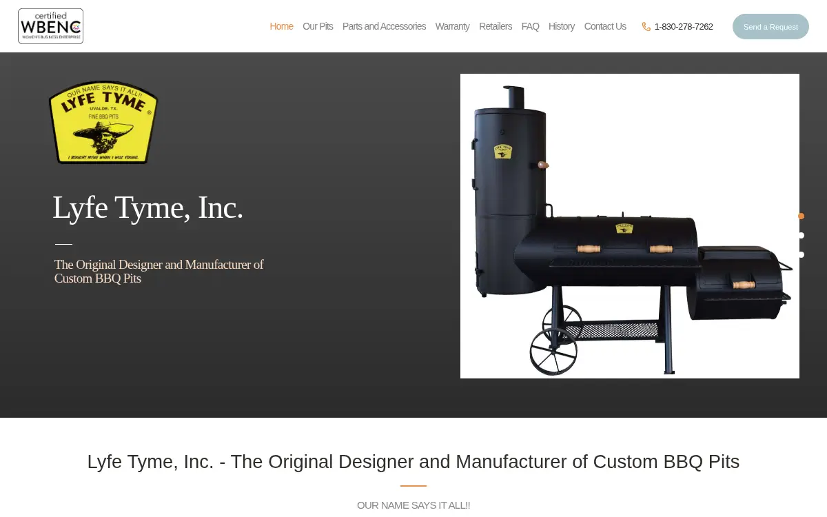 Homepage of Lyfe Tyme, INC.