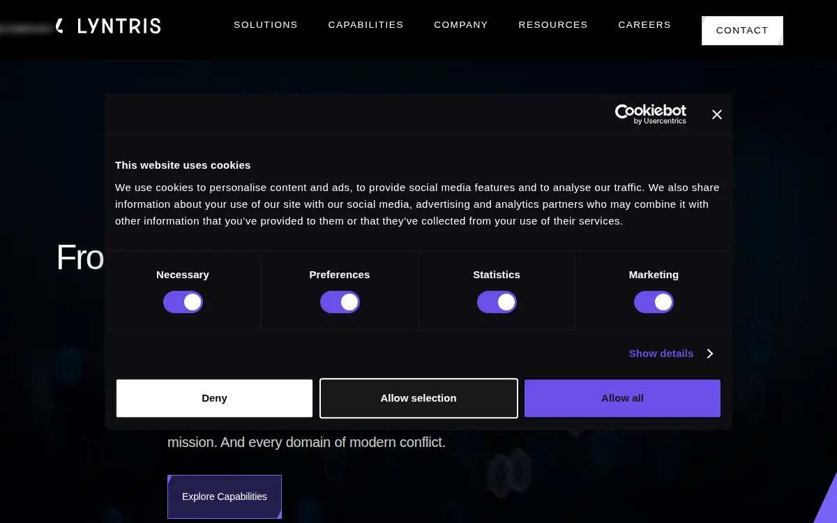 Homepage of Sterling Precision, LLC
