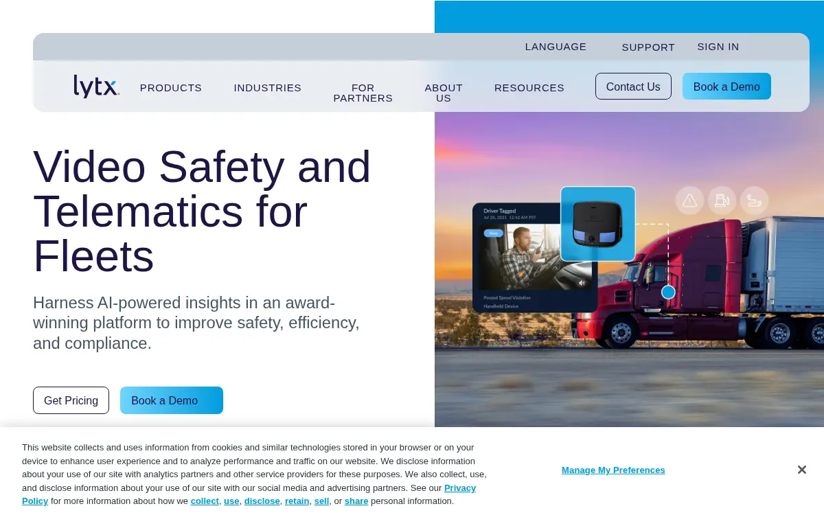 Homepage of Lytx, INC.