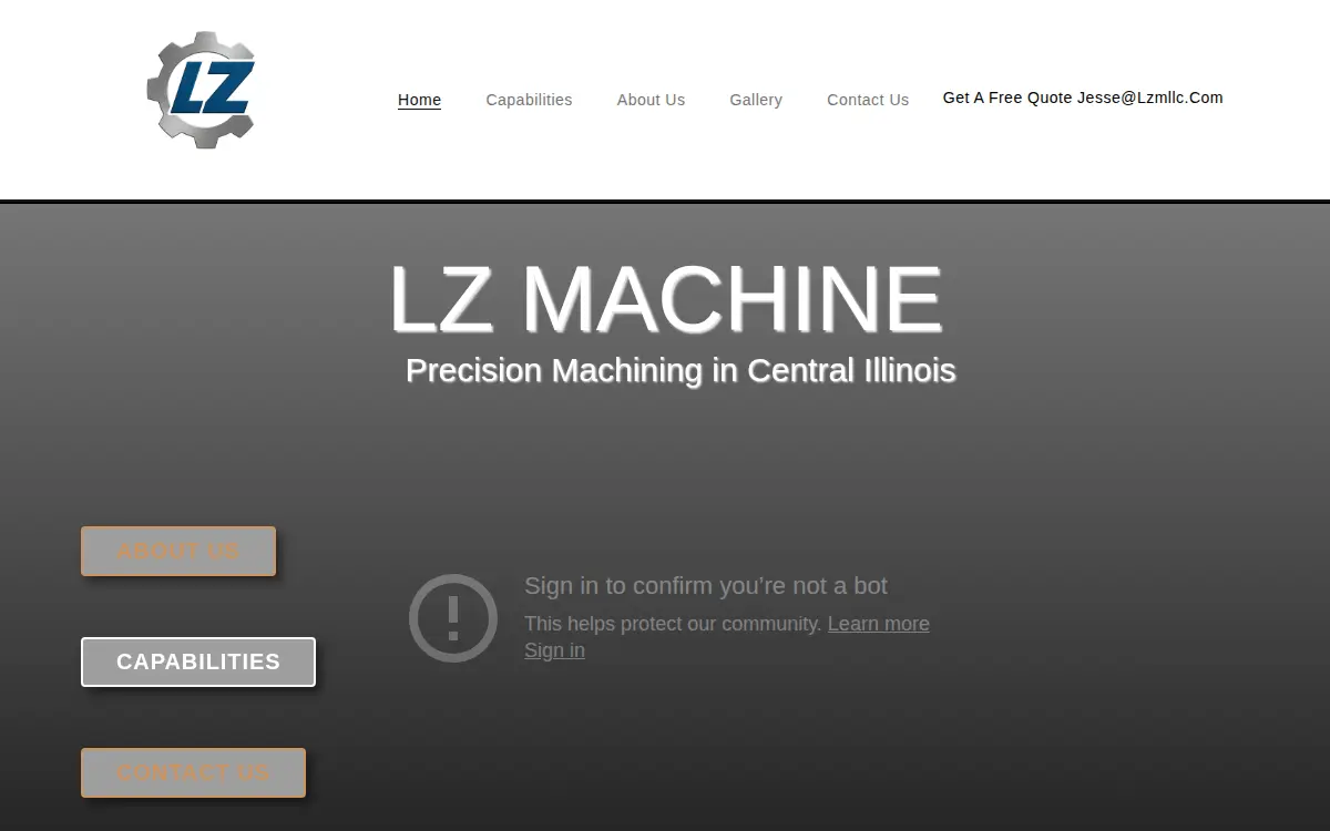 Homepage of Lz Machine LLC