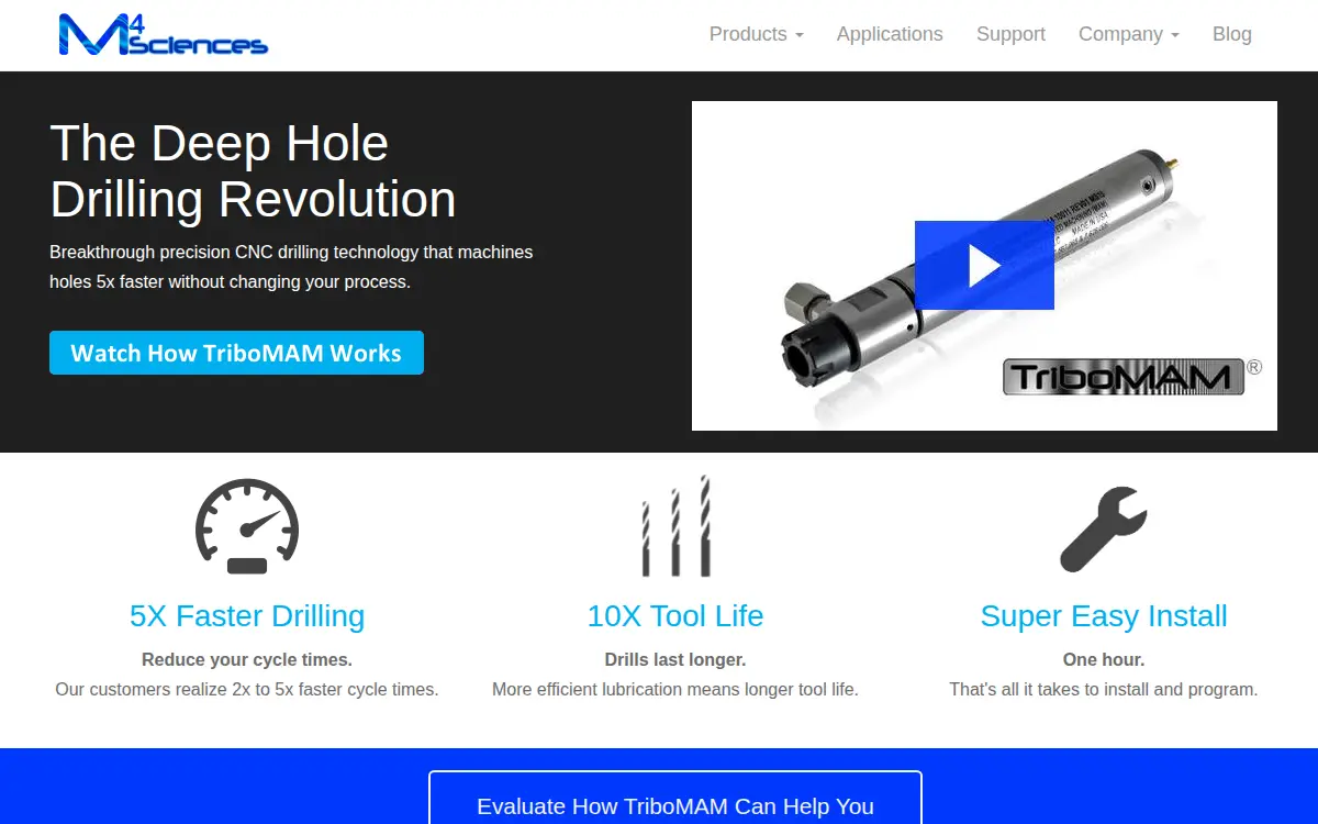 Homepage of M4 Sciences LLC