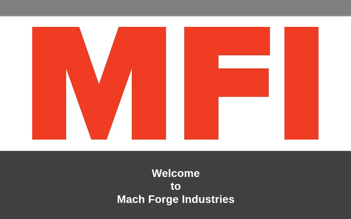 Homepage of Mach Forge Industries LLC