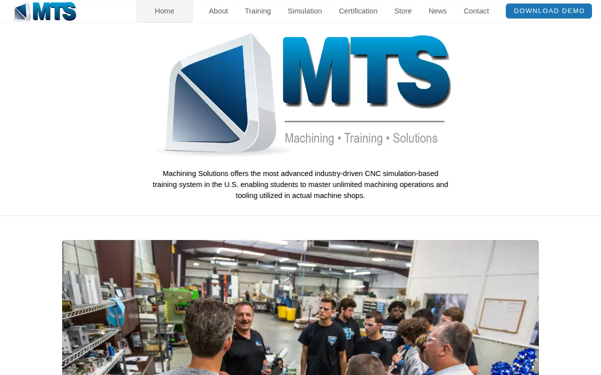 Homepage of Machining Solutions LLC