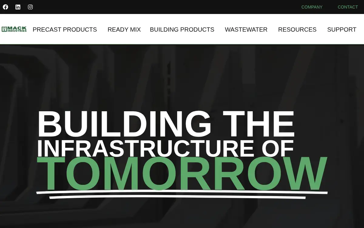 Homepage of Mack Industries INC