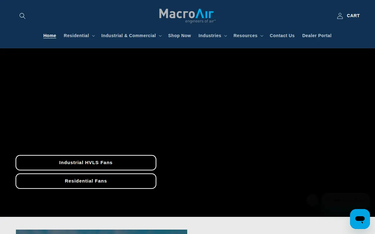 Homepage of Macroair Technologies, INC.