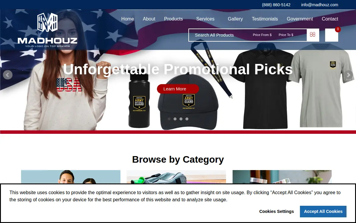 Homepage of Madhouz LLC