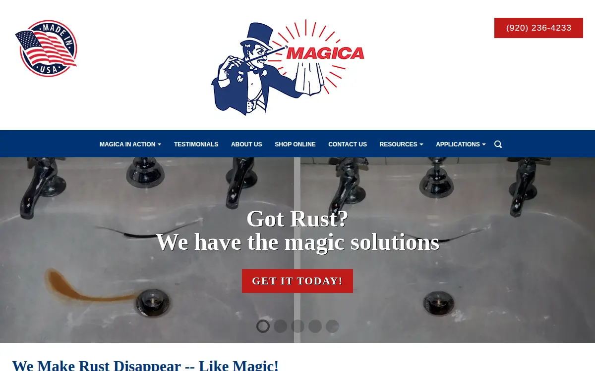 Homepage of Magica INC