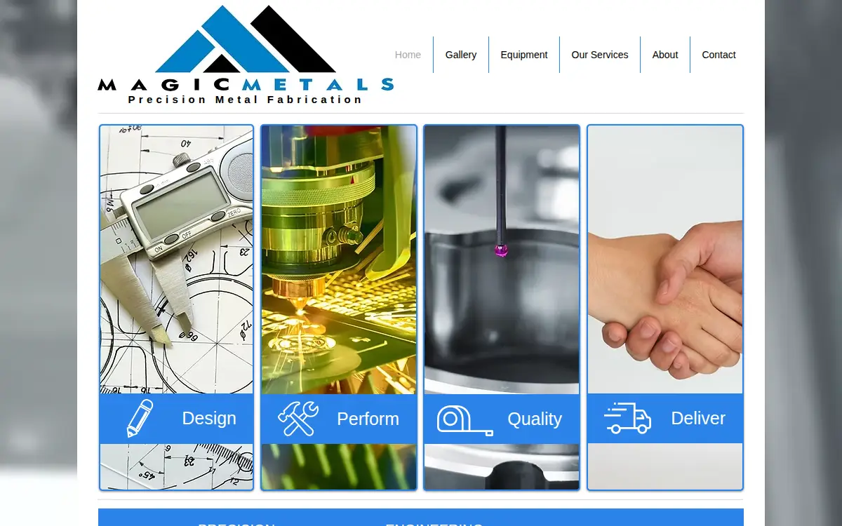 Homepage of Magic Metals, INC.