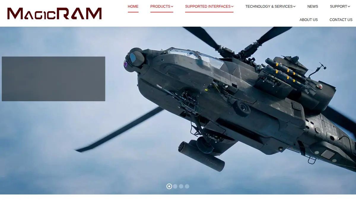 Homepage of Magic Ram, INC
