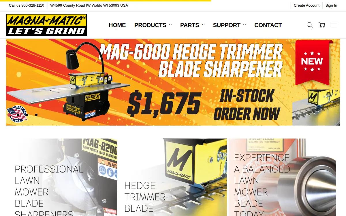 Homepage of Magna-matic CORP