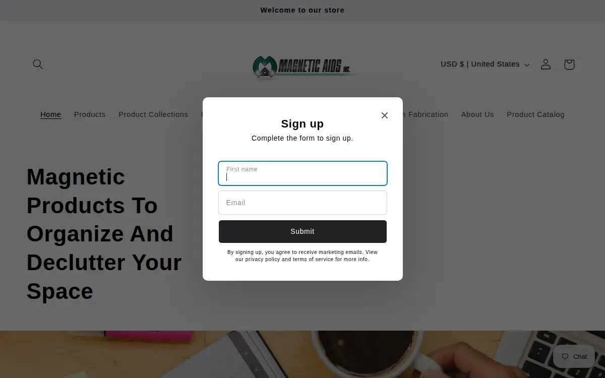 Homepage of Magnetic Aids, INC.
