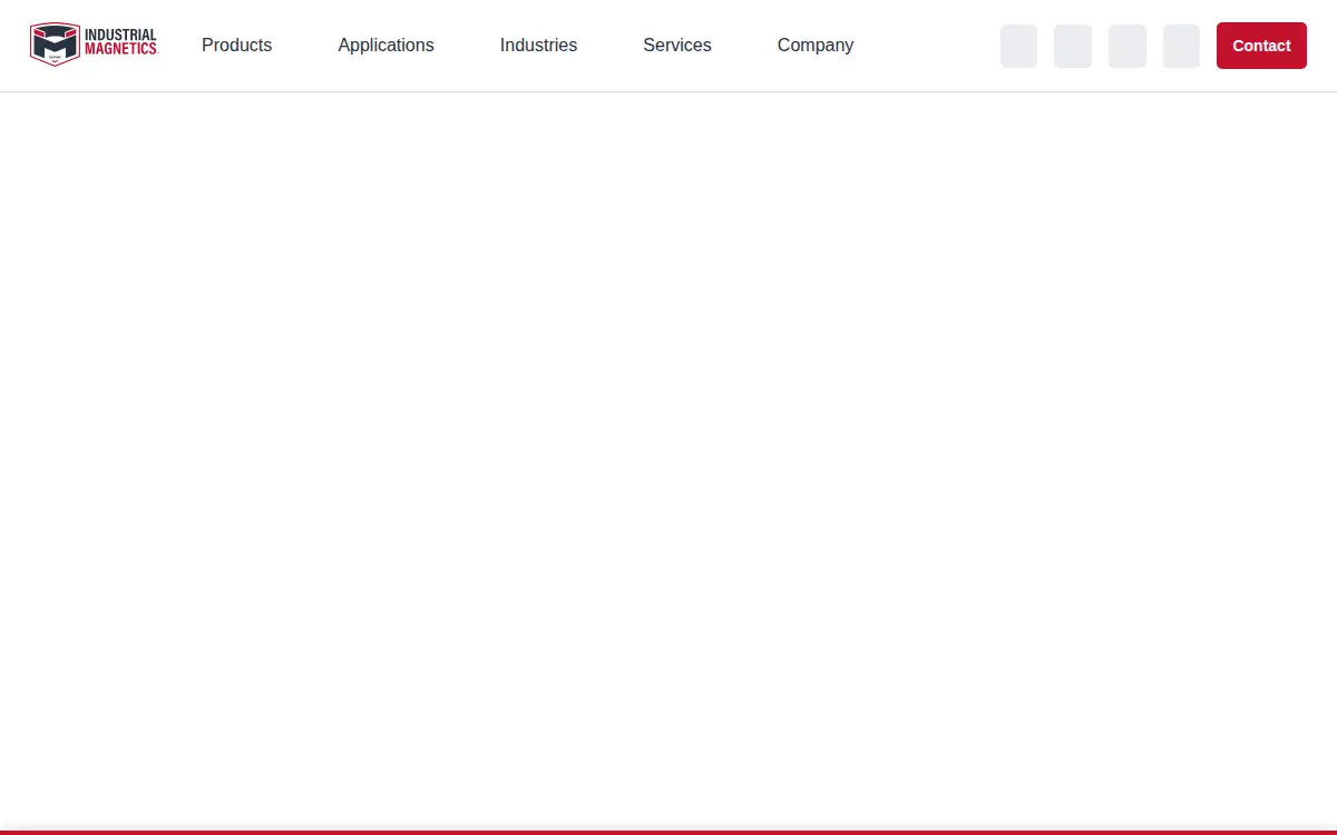 Homepage of Industrial Magnetics, INC.
