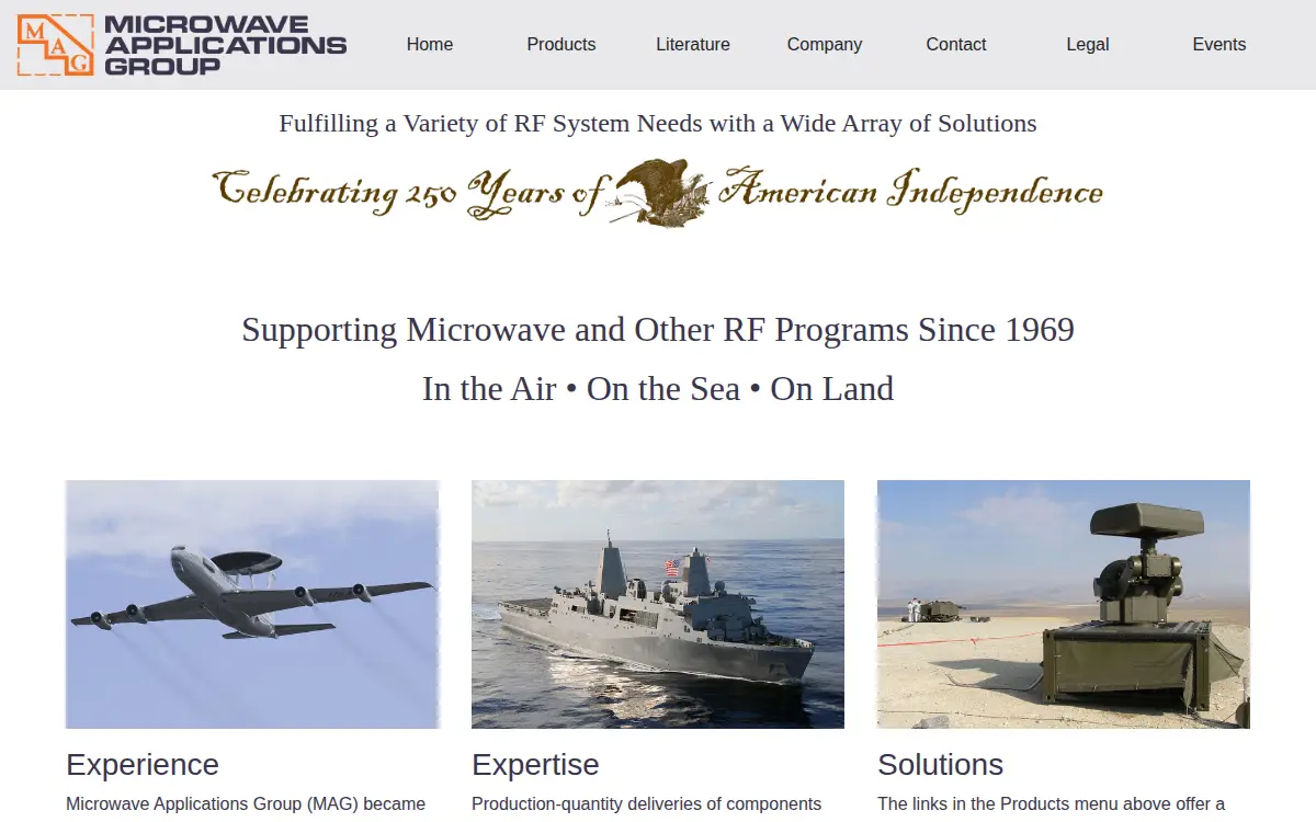 Homepage of Microwave Applications Group