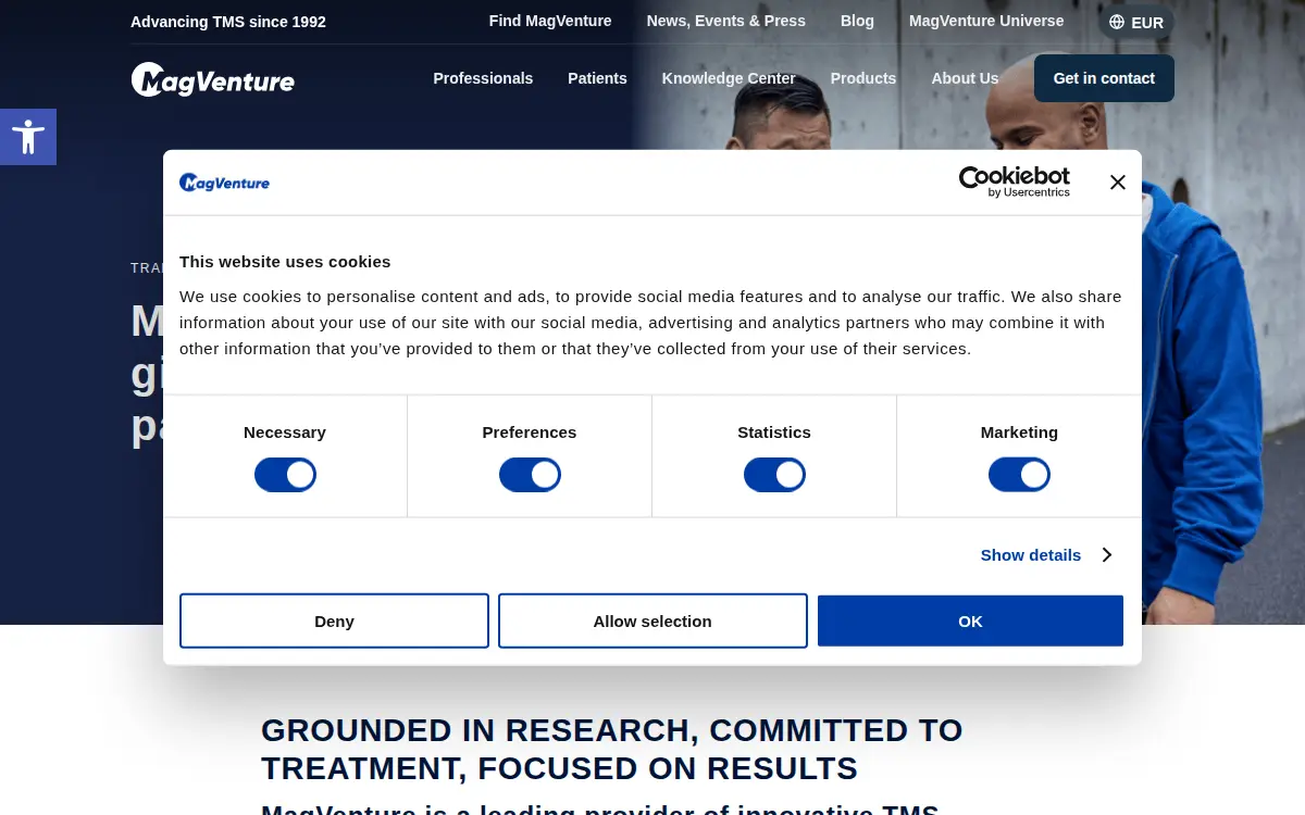 Homepage of Magventure, INC.