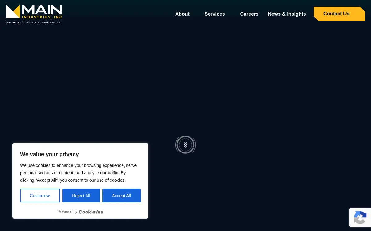 Homepage of Main Industries, INC.