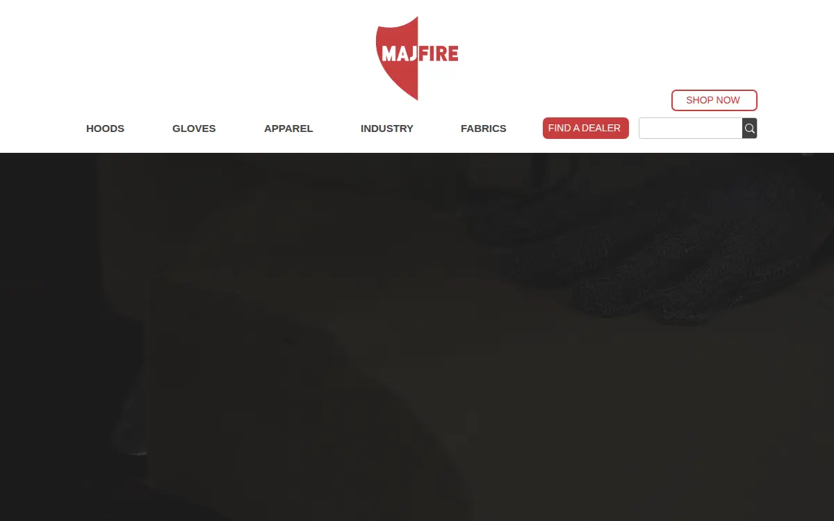 Homepage of Majestic Fire Apparel INC