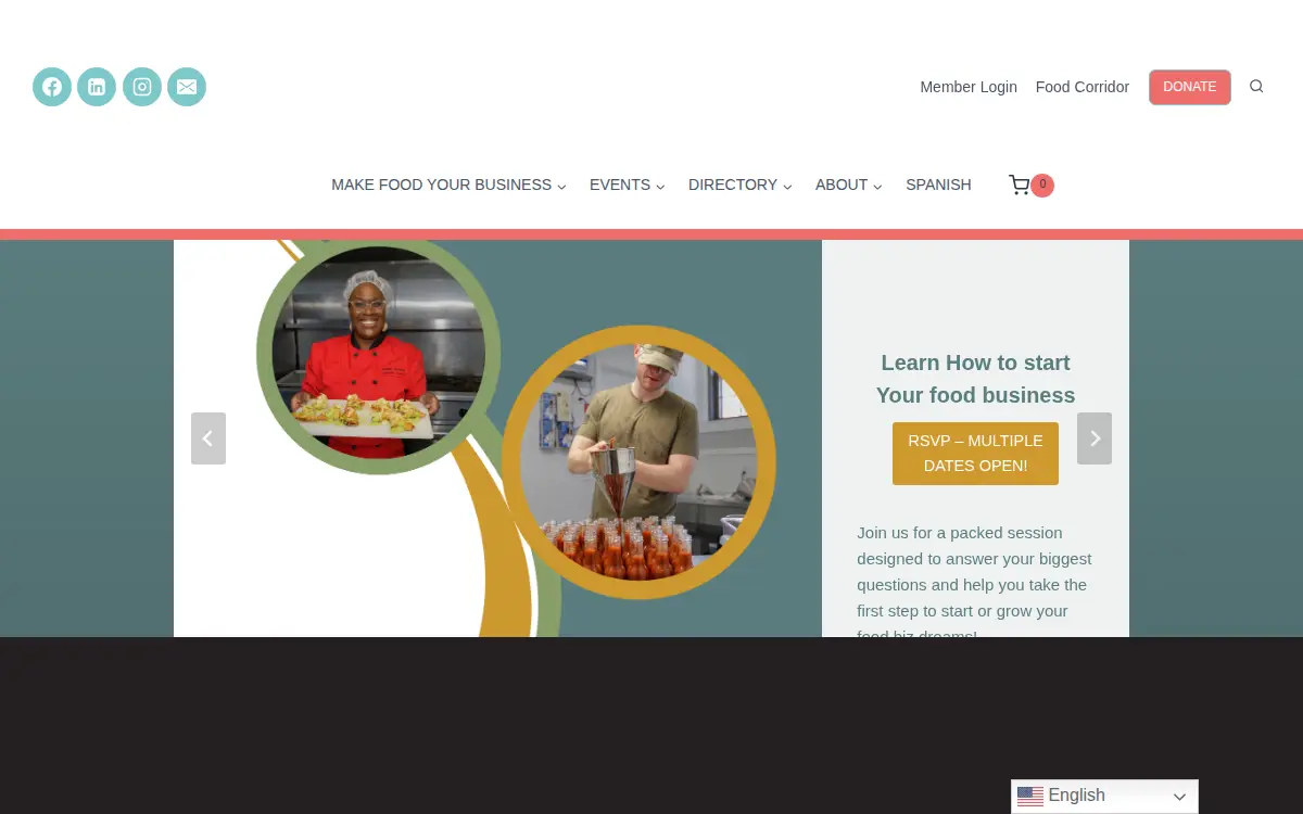 Homepage of Hope & Main