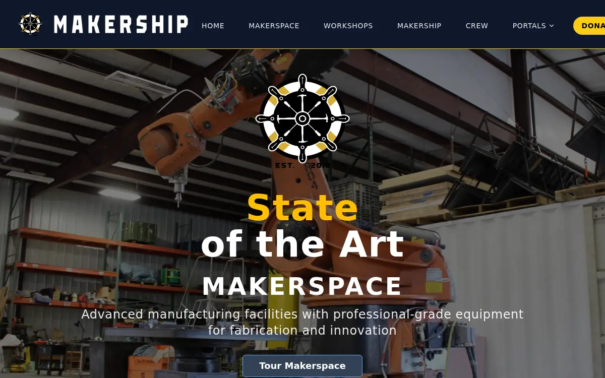 Homepage of Maker Ship, INC