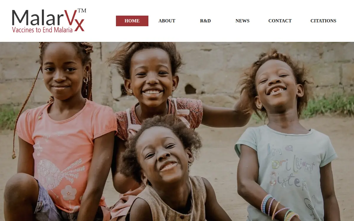 Homepage of Malarvx INC
