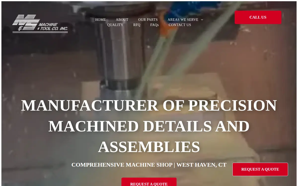 Homepage of M & S Machine & Tool Co., INC.