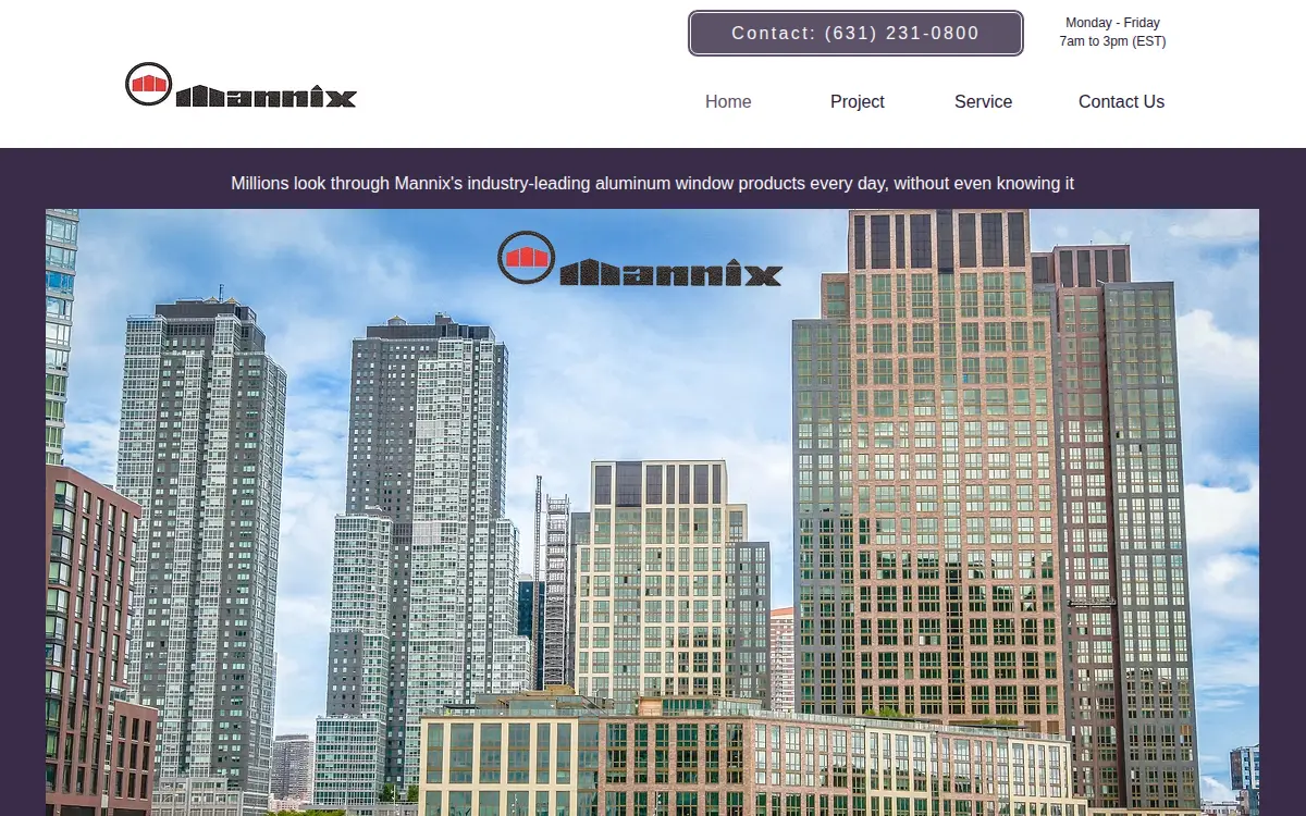 Homepage of American Window Products