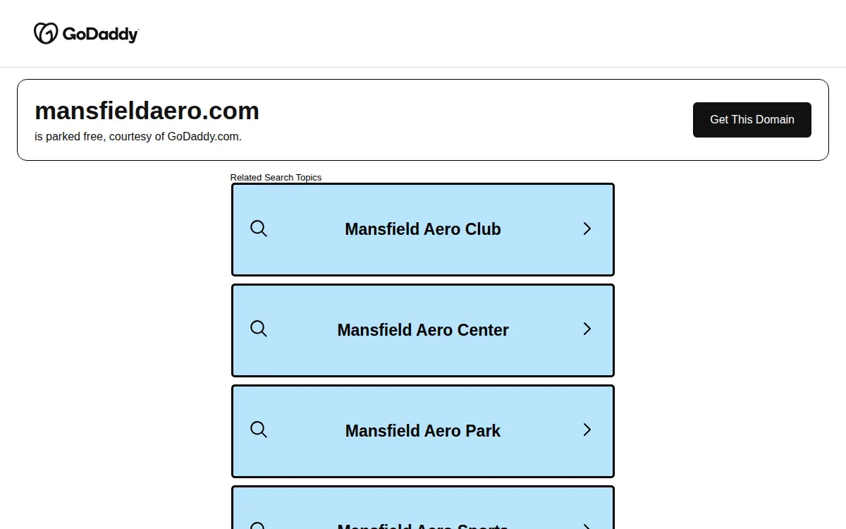 Homepage of Mansfield Aerospace LLC