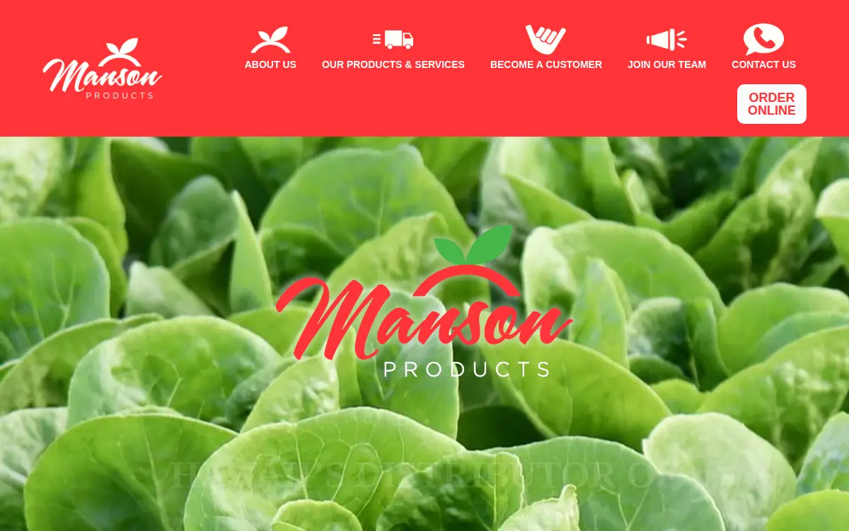 Homepage of Manson Products Co., INC.