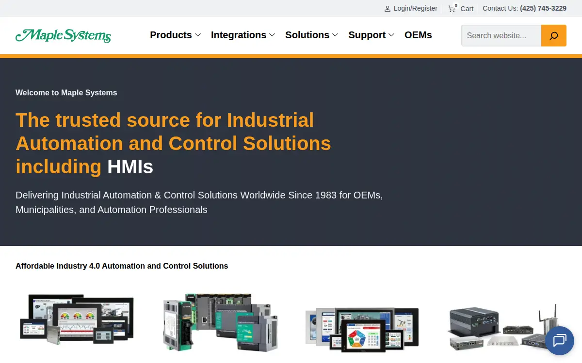 Homepage of Maple Systems, INC.