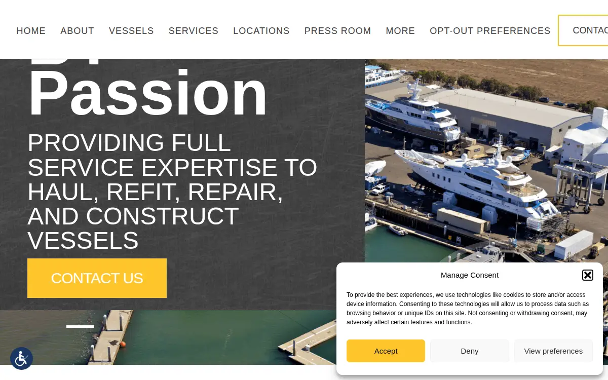 Homepage of Marine Group Boat Works, LLC