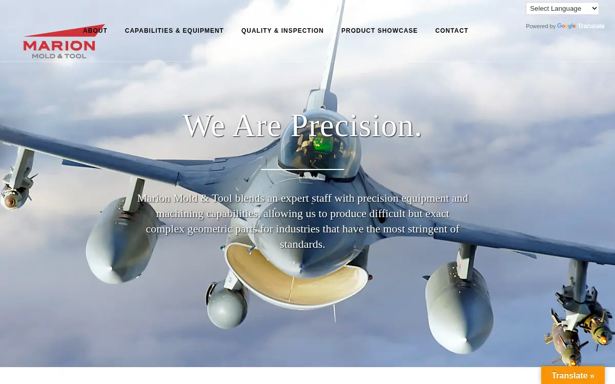 Homepage of Marion Mold & Tool, INC.