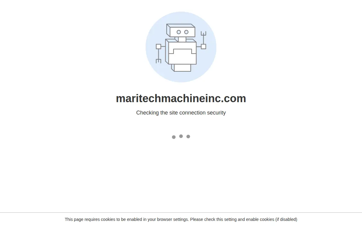 Homepage of Maritech Machine, INC.