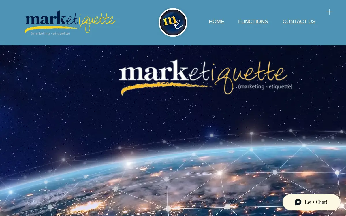 Homepage of Marketiquette, INC