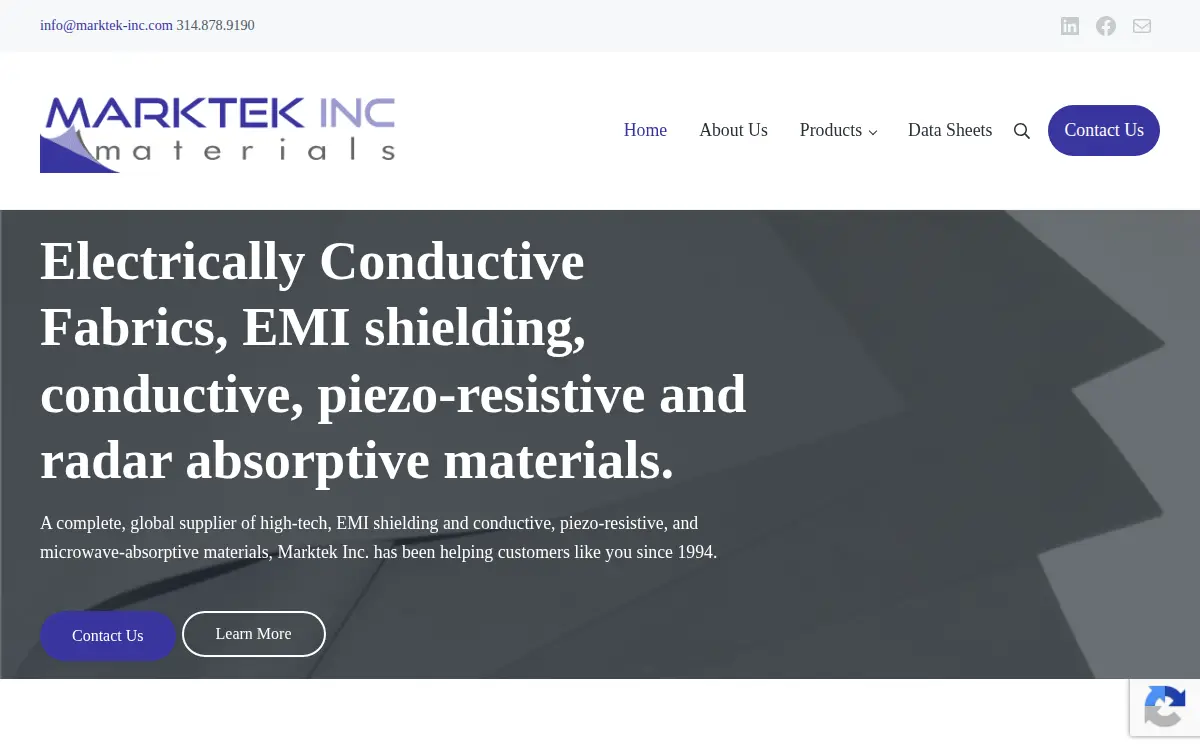 Homepage of Marktek INC.