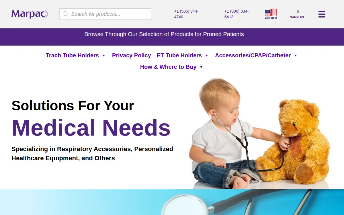 Homepage of Marpac, INC