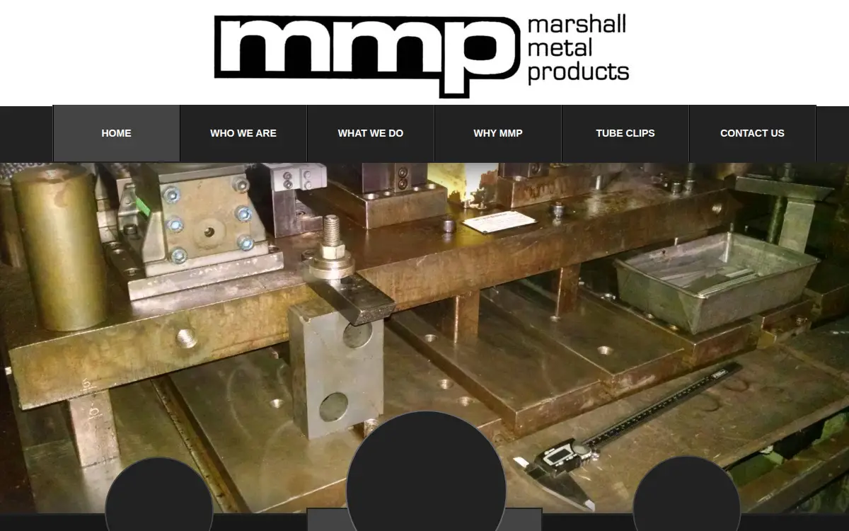 Homepage of Marshall Metal Products INC
