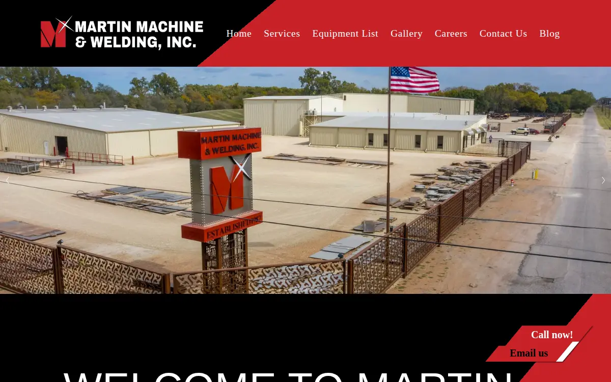 Homepage of Martin Machine & Welding INC