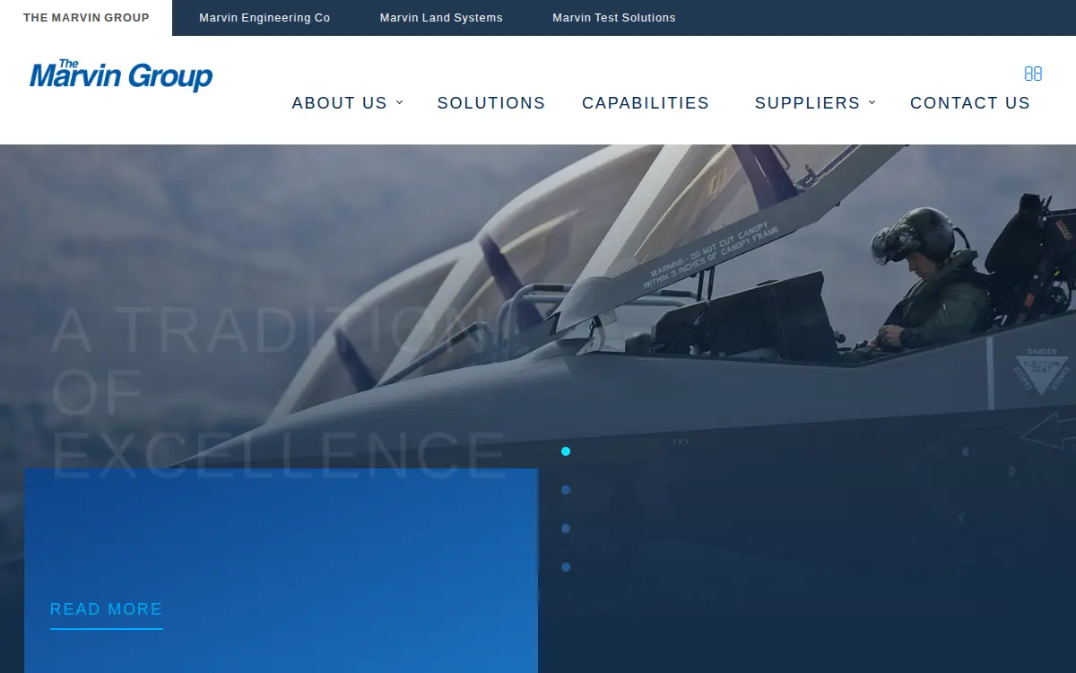 Homepage of Marvin Engineering Co, INC