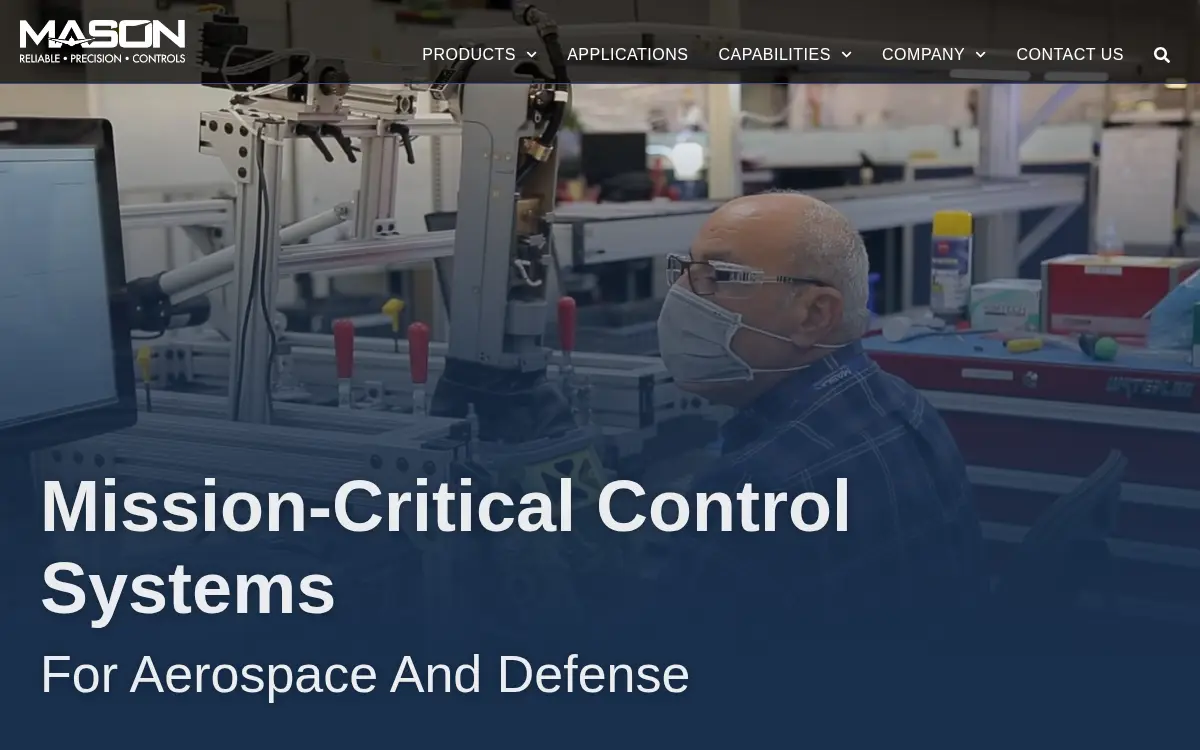 Homepage of Mason Electric CO.
