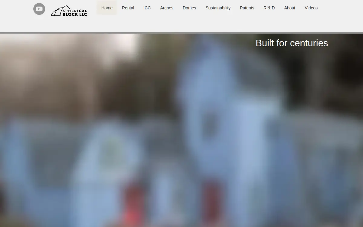 Homepage of Spherical Block LLC
